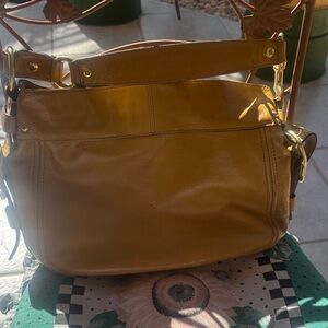 Coach Yellow Leather Shoulder Bag
